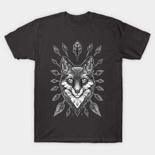 geometric silver fox T-Shirt